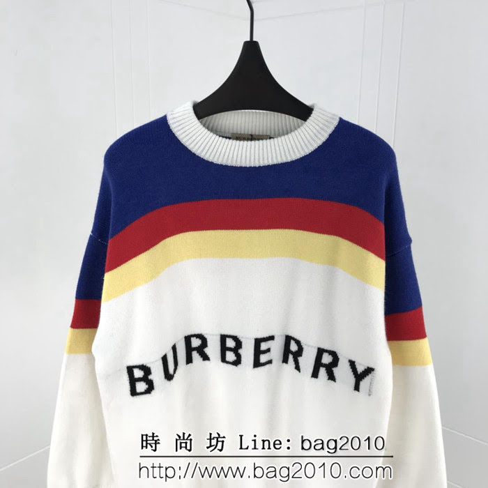 BURBERRY巴寶莉 18SS秋冬新款 提花Burberry字母logo 糖果色 毛衣 情侶款 ydi1286